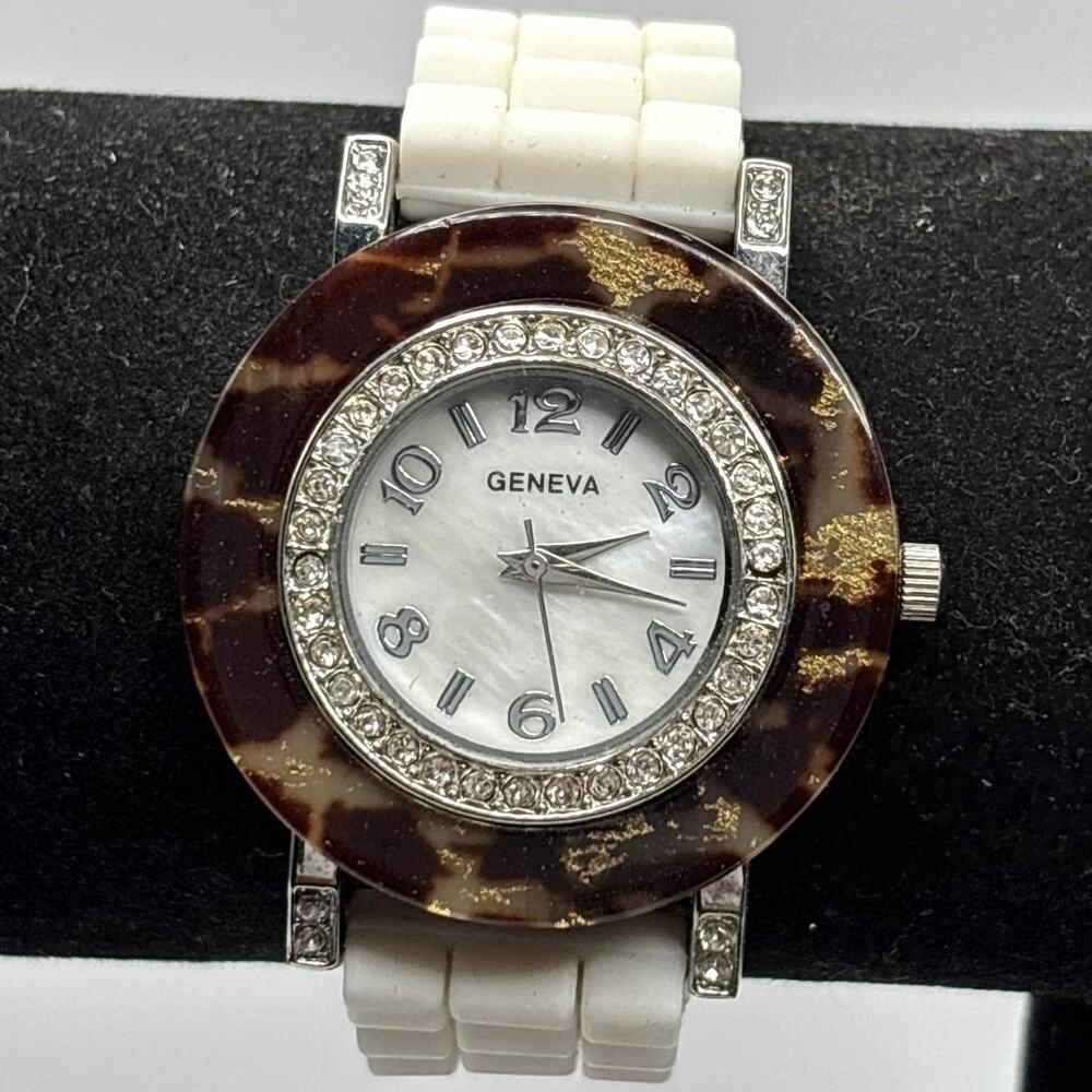 Y2K Silver & Brown Watch